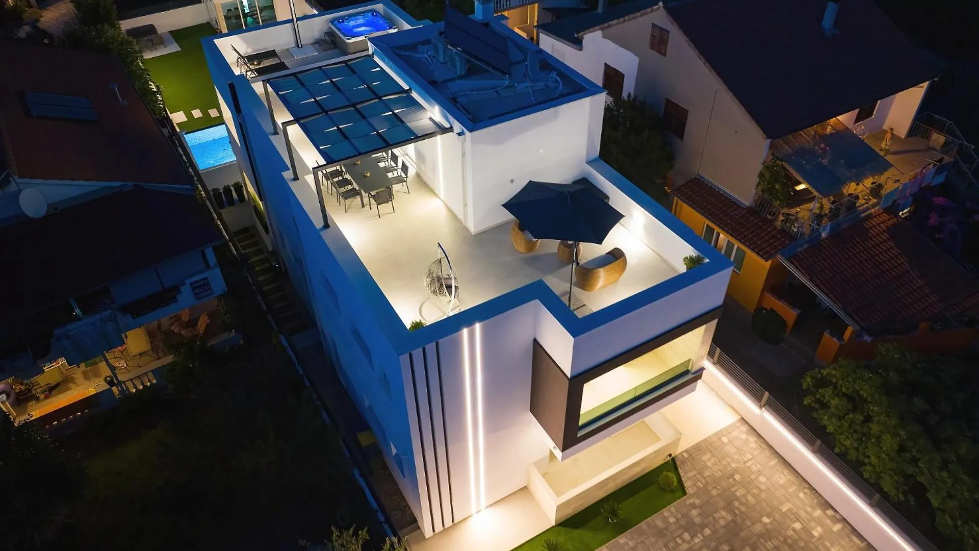 Villa Nocturno #Pool #Jacuzzi #Fitness #Konoba Bibinje Croatia